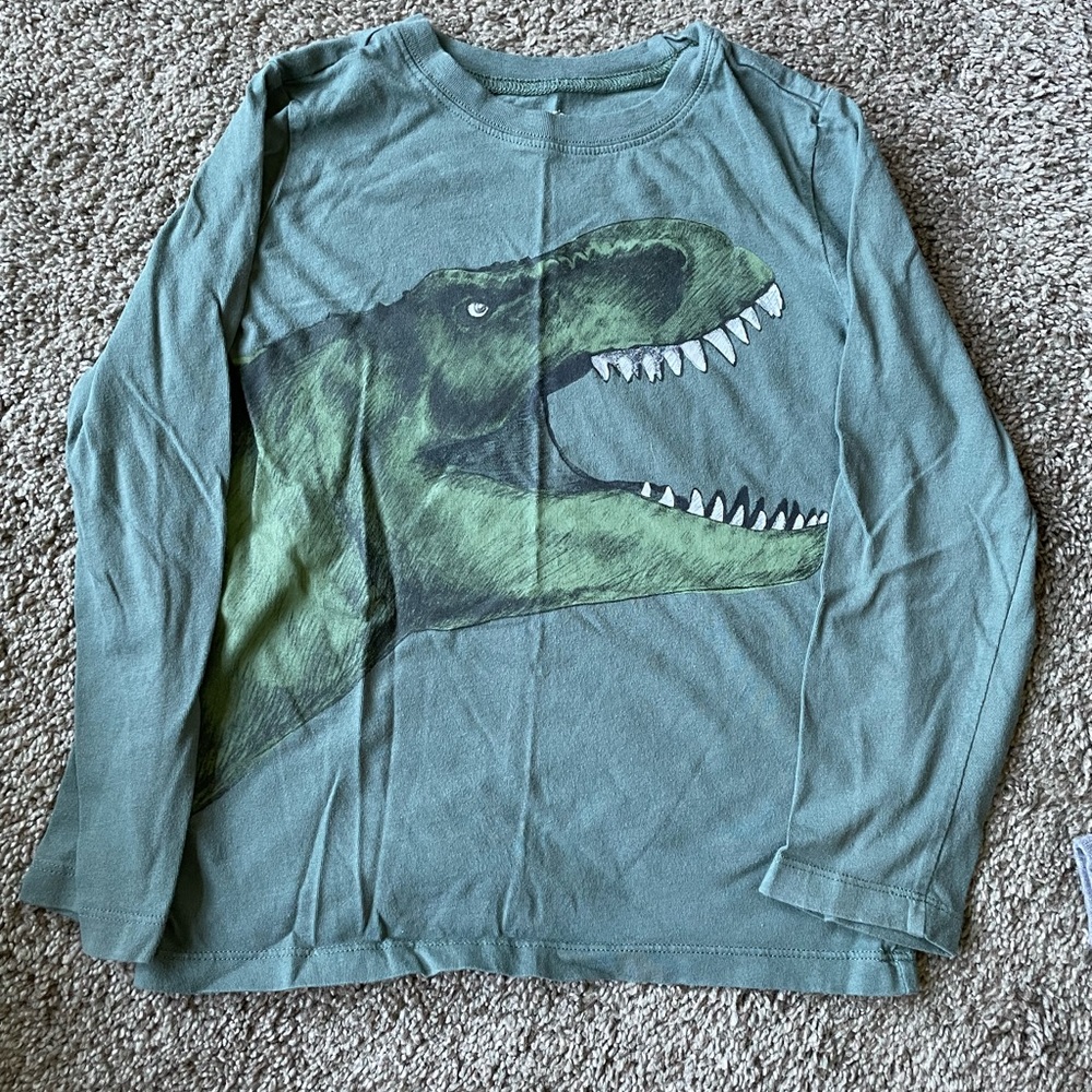 Carter’s Boys’ Dinosaur long sleeve green t-shirt, size 6